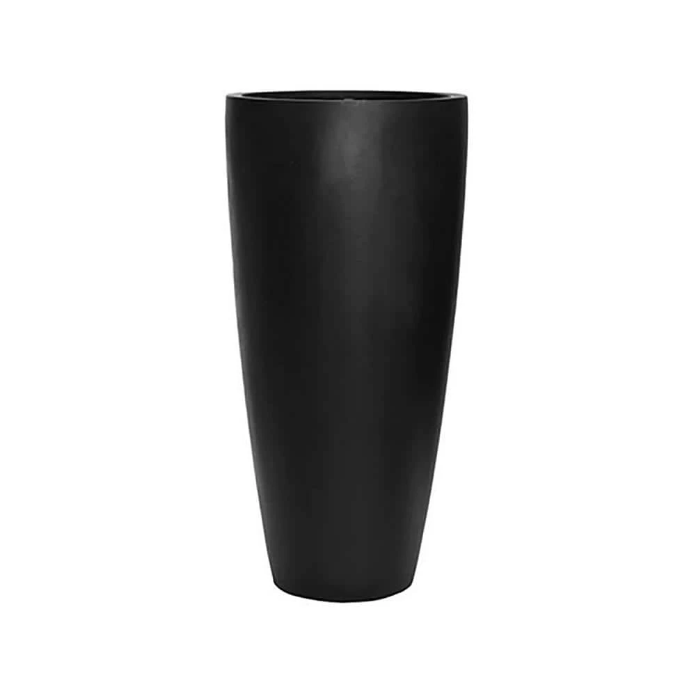 Vasesource Oxford 39.5 in. x 18.5 in. x 18.5 in. Black Fiberstone Planter 3 Vasesource Oxford 39.5 in. x 18.5 in. x 18.5 in. Black Fiberstone Planter