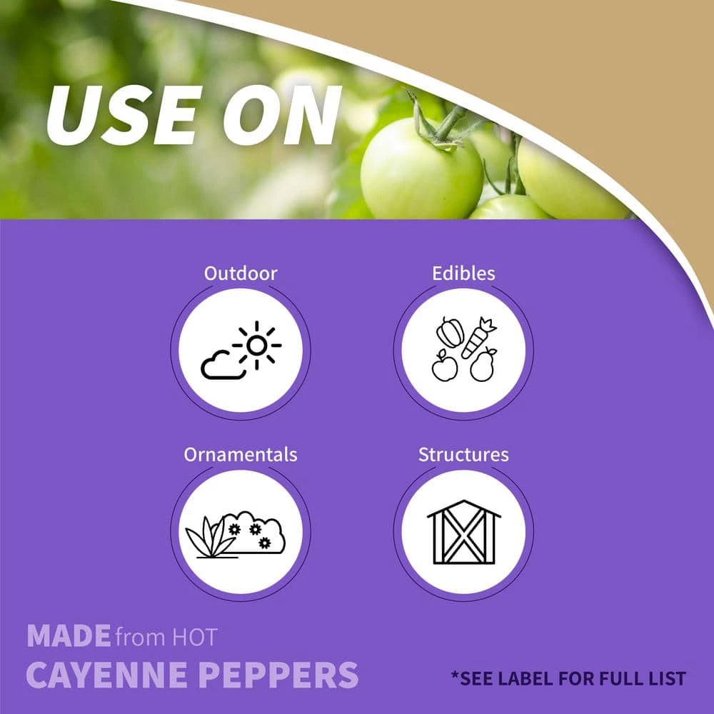 Bonide 32 oz. Hot Pepper Wax Animal Repel Ready-to-Use 4 Bonide 32 oz. Hot Pepper Wax Animal Repel Ready-to-Use - Image 2