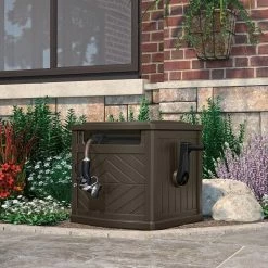 Suncast 150 ft. Hideaway Hose Storage -Outlet Vasesource Store brown suncast hose reels cplpdh150 c3 1000