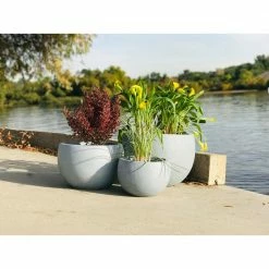 DurX-litecrete Lightweight Concrete Bowl Planter (Set of 3) 23 DurX-litecrete Lightweight Concrete Bowl Planter (Set of 3) -Outlet Vasesource Store cement durx litecrete plant pots yc 0049abc c2 76 1000