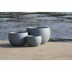 DurX-litecrete Lightweight Concrete Bowl Planter (Set of 3) 17 DurX-litecrete Lightweight Concrete Bowl Planter (Set of 3) -Outlet Vasesource Store cement durx litecrete plant pots yc 0049abc c2 77 1000
