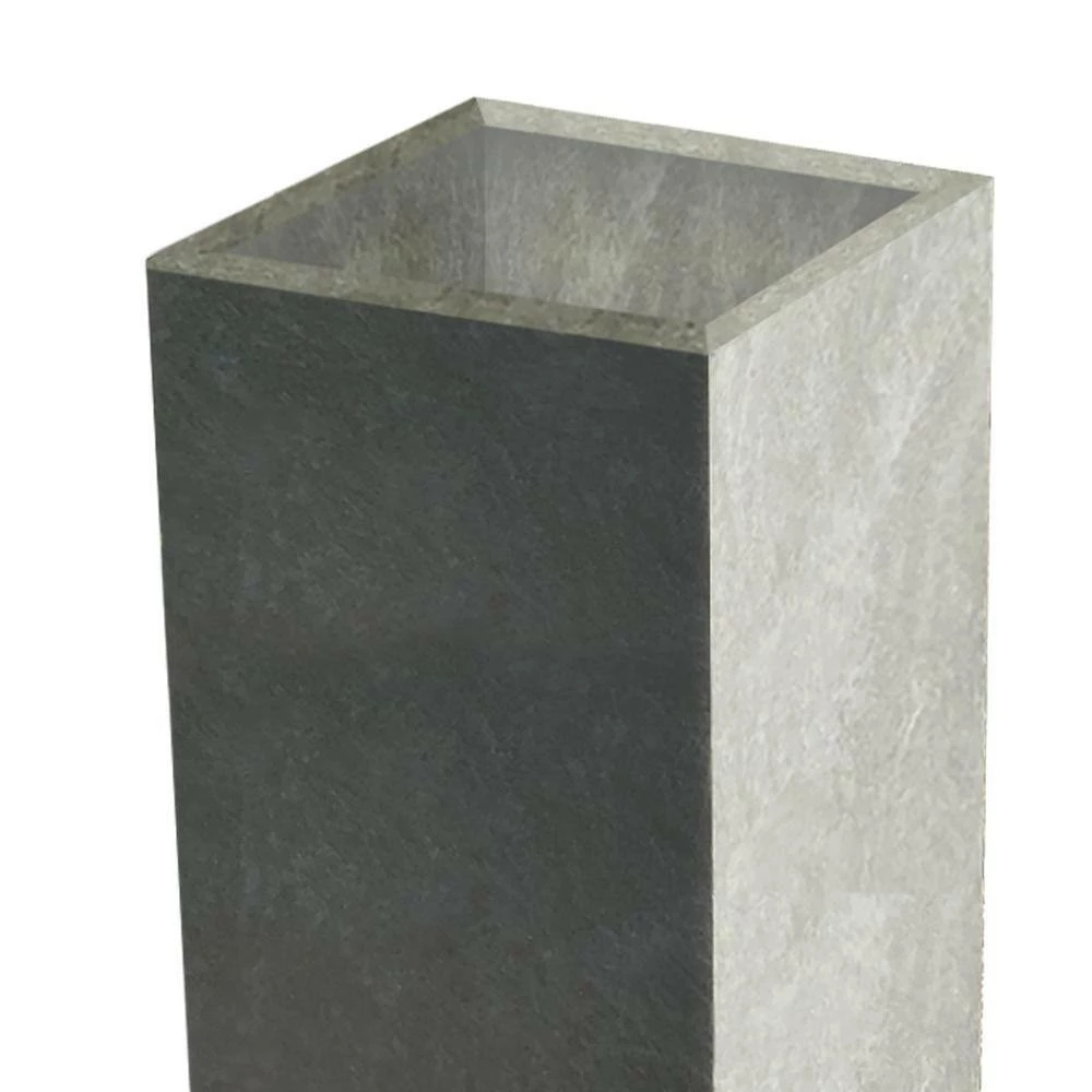 DurX-litecrete Large 13.8 in. x 13.8 in. x 27.8 in. Cement Lightweight Concrete Tall Planter 10 DurX-litecrete Large 13.8 in. x 13.8 in. x 27.8 in. Cement Lightweight Concrete Tall Planter - Image 8