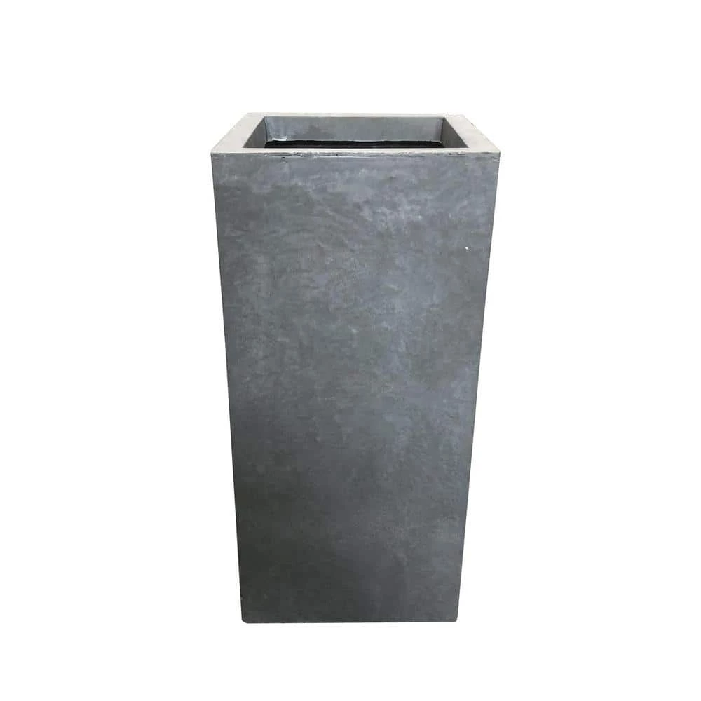 DurX-litecrete Large 13.8 in. x 13.8 in. x 27.8 in. Cement Lightweight Concrete Tall Planter 3 DurX-litecrete Large 13.8 in. x 13.8 in. x 27.8 in. Cement Lightweight Concrete Tall Planter