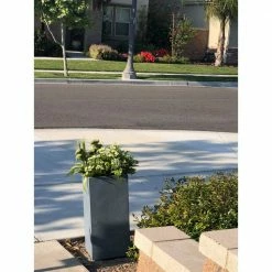 DurX-litecrete Large 13.8 in. x 13.8 in. x 27.8 in. Cement Lightweight Concrete Tall Planter 21 DurX-litecrete Large 13.8 in. x 13.8 in. x 27.8 in. Cement Lightweight Concrete Tall Planter -Outlet Vasesource Store cement durx litecrete plant pots yf 0002c c60611 77 1000