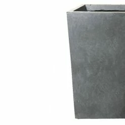 DurX-litecrete Small 9.1 in. x 9.1 in. x 12.6 in. Cement Lightweight Concrete Tall Square Planter -Outlet Vasesource Store cement durx litecrete plant pots yf 0007a c60611 44 1000