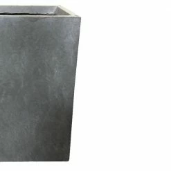 DurX-litecrete Small 9.1 in. x 9.1 in. x 12.6 in. Cement Lightweight Concrete Tall Square Planter -Outlet Vasesource Store cement durx litecrete plant pots yf 0007a c60611 fa 1000