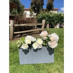 DurX-litecrete Small 23.2 in. x 11.8 in. x 12 in. Cement Lightweight Concrete Modern Long Low Planter 24 DurX-litecrete Small 23.2 in. x 11.8 in. x 12 in. Cement Lightweight Concrete Modern Long Low Planter -Outlet Vasesource Store cement durx litecrete plant pots yf 0104a c60611 1f 1000