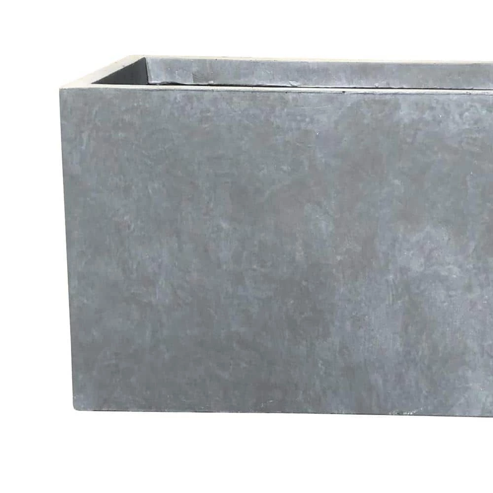 DurX-litecrete Small 23.2 in. x 11.8 in. x 12 in. Cement Lightweight Concrete Modern Long Low Planter 10 DurX-litecrete Small 23.2 in. x 11.8 in. x 12 in. Cement Lightweight Concrete Modern Long Low Planter - Image 8
