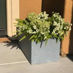DurX-litecrete Small 23.2 in. x 11.8 in. x 12 in. Cement Lightweight Concrete Modern Long Low Planter 20 DurX-litecrete Small 23.2 in. x 11.8 in. x 12 in. Cement Lightweight Concrete Modern Long Low Planter -Outlet Vasesource Store cement durx litecrete plant pots yf 0104a c60611 66 1000