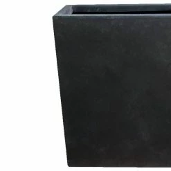 DurX-litecrete 22 in. x 9 in. x 27 in. Lightweight Concrete Modern High Charcoal Planter -Outlet Vasesource Store charcoal durx litecrete plant pots yf 0111a c60121 4f 1000