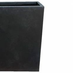 DurX-litecrete 22 in. x 9 in. x 27 in. Lightweight Concrete Modern High Charcoal Planter -Outlet Vasesource Store charcoal durx litecrete plant pots yf 0111a c60121 c3 1000