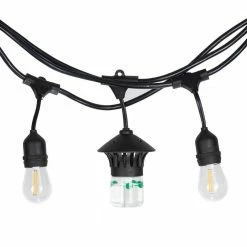 TIKI 36 ft. BiteFighter Outdoor LED String Lights with Proven Mosquito Repellency (1-Pack)