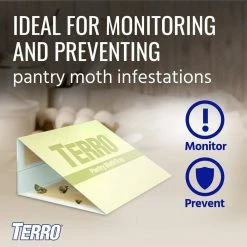 TERRO Non-Toxic Indoor Pantry Moth Trap (2-Count) -Outlet Vasesource Store cream terro insect traps t2900 fa 1000