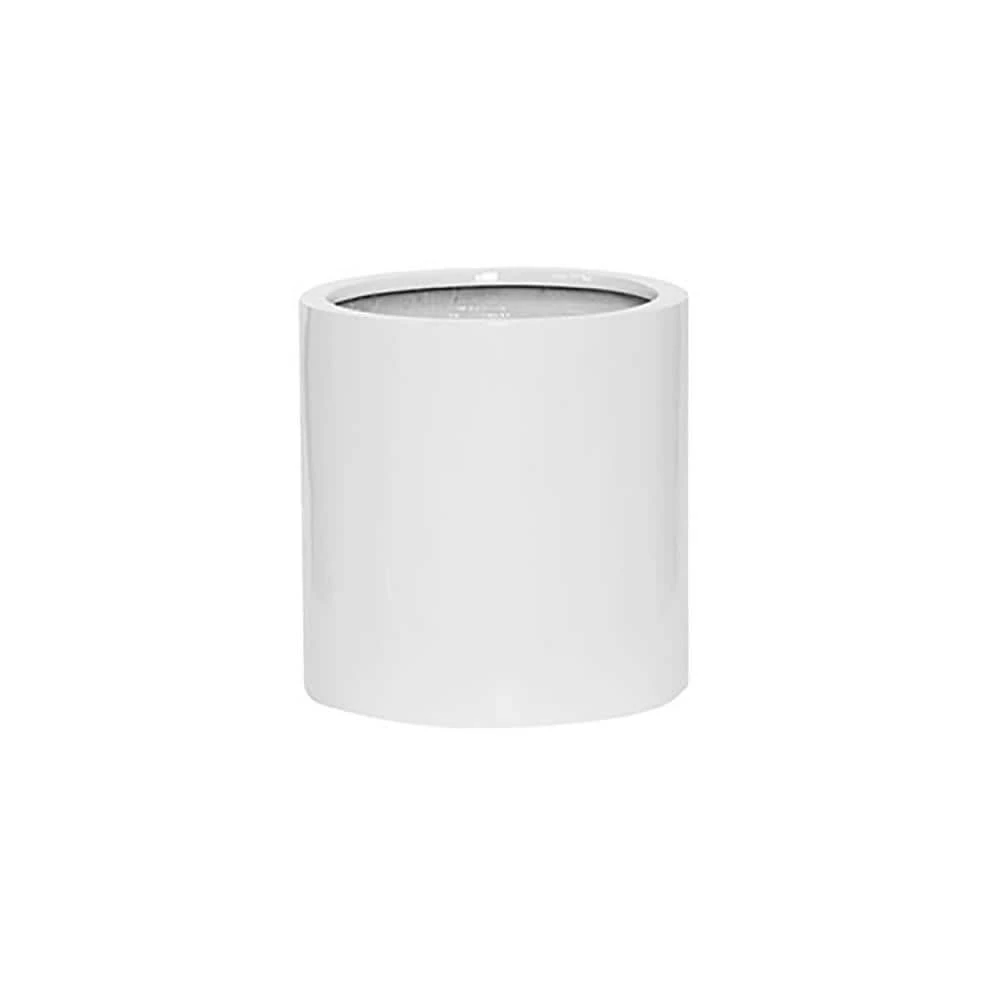 Vasesource Cambridge 11.5 in. x 11.5 in. x 11.5 in. Glossy White Fiberstone Planter 3 Vasesource Cambridge 11.5 in. x 11.5 in. x 11.5 in. Glossy White Fiberstone Planter