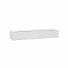 Vasesource Carlo 3.75 in. x 6 in. x 23.5 in. Glossy White Fiberstone Planter