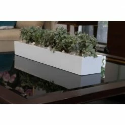 Vasesource Carlo 3.75 in. x 6 in. x 31.5 in. Glossy White Fiberstone Planter 9 Vasesource Carlo 3.75 in. x 6 in. x 31.5 in. Glossy White Fiberstone Planter -Outlet Vasesource Store glossy white vasesource plant pots carlo4632whs c3 1000