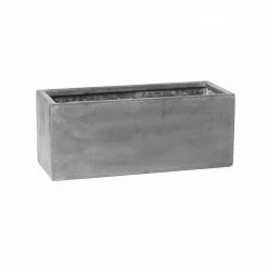 Vasesource Carlo 8 in. x 8 in. x 20 in. Cement Fiberstone Planter