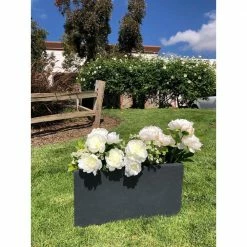 DurX-litecrete Small 23.2 in. x 11.8 in. x 12 in. Granite Lightweight Concrete Modern Long Low Planter 23 DurX-litecrete Small 23.2 in. x 11.8 in. x 12 in. Granite Lightweight Concrete Modern Long Low Planter -Outlet Vasesource Store granite durx litecrete plant pots yf 0104a c60121 fa 1000