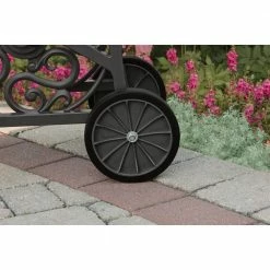 Suncast 200 ft. Decorative Hose Cart -Outlet Vasesource Store gray suncast hose reels mdhc200 44 1000