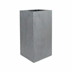 Vasesource Bristol 31.5 in. x 16 in. x 16 in. Gray Fiberstone Planter