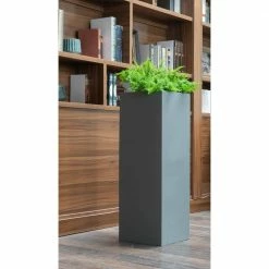 Vasesource Bristol 39 in. x 13.75 in. x 13.75 in. Gray Fiberstone Planter 11 Vasesource Bristol 39 in. x 13.75 in. x 13.75 in. Gray Fiberstone Planter -Outlet Vasesource Store gray vasesource plant pots bristol391414cm 1f 1000