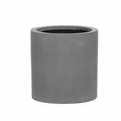 Vasesource Cambridge 11.5 in. x 11.5 in. x 11.5 in. Gray Fiberstone Planter