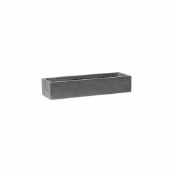 Vasesource Carlo 3.75 in. x 6 in. x 20 in. Gray Fiberstone Planter
