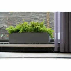 Vasesource Carlo 8 in. x 8 in. x 32 in. Gray Fiberstone Planter 13 Vasesource Carlo 8 in. x 8 in. x 32 in. Gray Fiberstone Planter -Outlet Vasesource Store gray vasesource plant pots carlo8832cm 1f 1000