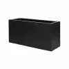 Vasesource Carlo 15.8 in. x 11.8 in. x 31.5 in. Black Fiberstone Planter 1 Vasesource Carlo 15.8 in. x 11.8 in. x 31.5 in. Black Fiberstone Planter -Outlet Vasesource Store matte black vasesource plant pots carlo151231bl 64 1000