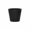 Vasesource Essex 13.75 in. x 15.75 in. x 15.75 in. Matte Black Fiberstone Planter -Outlet Vasesource Store matte black vasesource plant pots essex1416bl 64 1000
