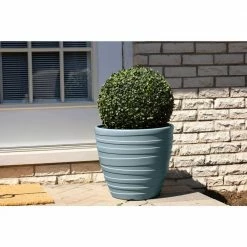 Suncast Ellipse 16 in. Meditative Blue Resin Planter (2-Pack) 7 Suncast Ellipse 16 in. Meditative Blue Resin Planter (2-Pack) -Outlet Vasesource Store meditative blue suncast plant pots 1626b2pk 31 1000