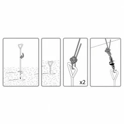 CANOPIA by PALRAM Anchoring Kit for Snap and Grow Greenhouse -Outlet Vasesource Store metallic canopia by palram greenhouse supplies 702517 1f 1000