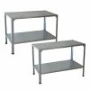 CANOPIA by PALRAM Greenhouse Metal Work Bench-Pack of 2 1 CANOPIA by PALRAM Greenhouse Metal Work Bench-Pack of 2 -Outlet Vasesource Store metallic canopia by palram potting benches and tables 702439 64 1000