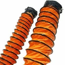 Rubber-Cal 4 in. D x 25 ft. Air Ventilator Orange Coil - Flexible Ducting - Orange -Outlet Vasesource Store rubber cal flexible ductwork 01 191 4 fa 1000