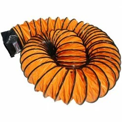 Rubber-Cal 6 in. D x 25 ft. Air Ventilator Orange Coil - Flexible Ducting - Orange -Outlet Vasesource Store rubber cal flexible ductwork 01 191 6 4f 1000