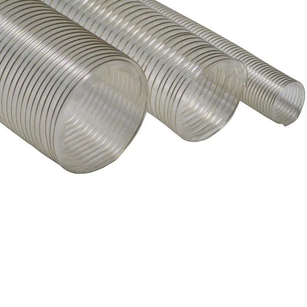 Rubber-Cal 2.5 in. D x 12 ft. PVC Coil General Purpose Flexible Ducting in Clear 6 Rubber-Cal 2.5 in. D x 12 ft. PVC Coil General Purpose Flexible Ducting in Clear - Image 4