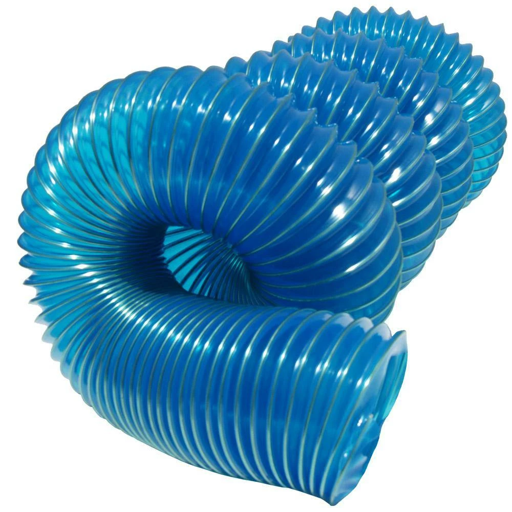 Rubber-Cal 2.5 in. D x 12 ft. PVC Flexduct Coil Flexible Ducting in Blue 7 Rubber-Cal 2.5 in. D x 12 ft. PVC Flexduct Coil Flexible Ducting in Blue - Image 5
