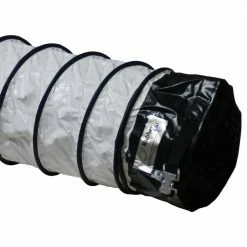 Rubber-Cal Air Ventilator White 10 in. D x 25 ft.Coil Flexible Ducting White