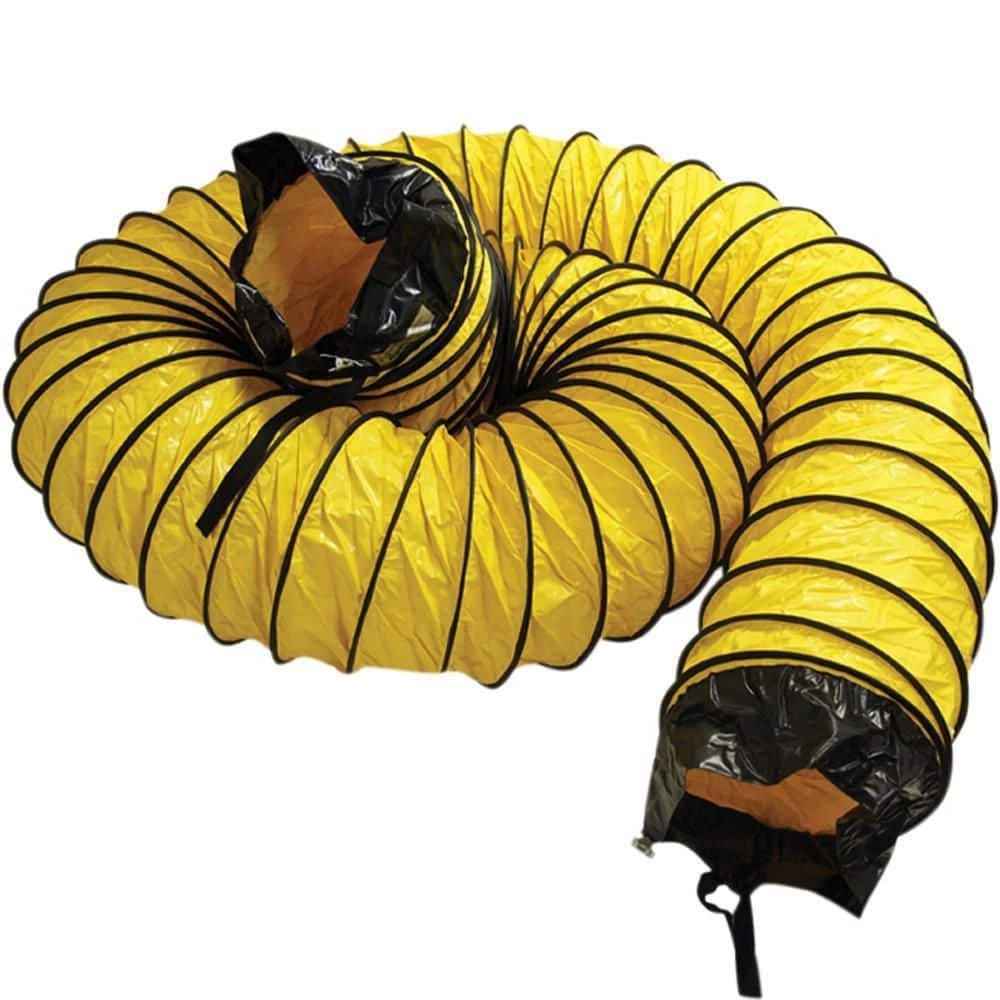 Rubber-Cal 8 in. D x 25 ft. Coil Flexible Ducting Air Ventilator Yellow 7 Rubber-Cal 8 in. D x 25 ft. Coil Flexible Ducting Air Ventilator Yellow - Image 5