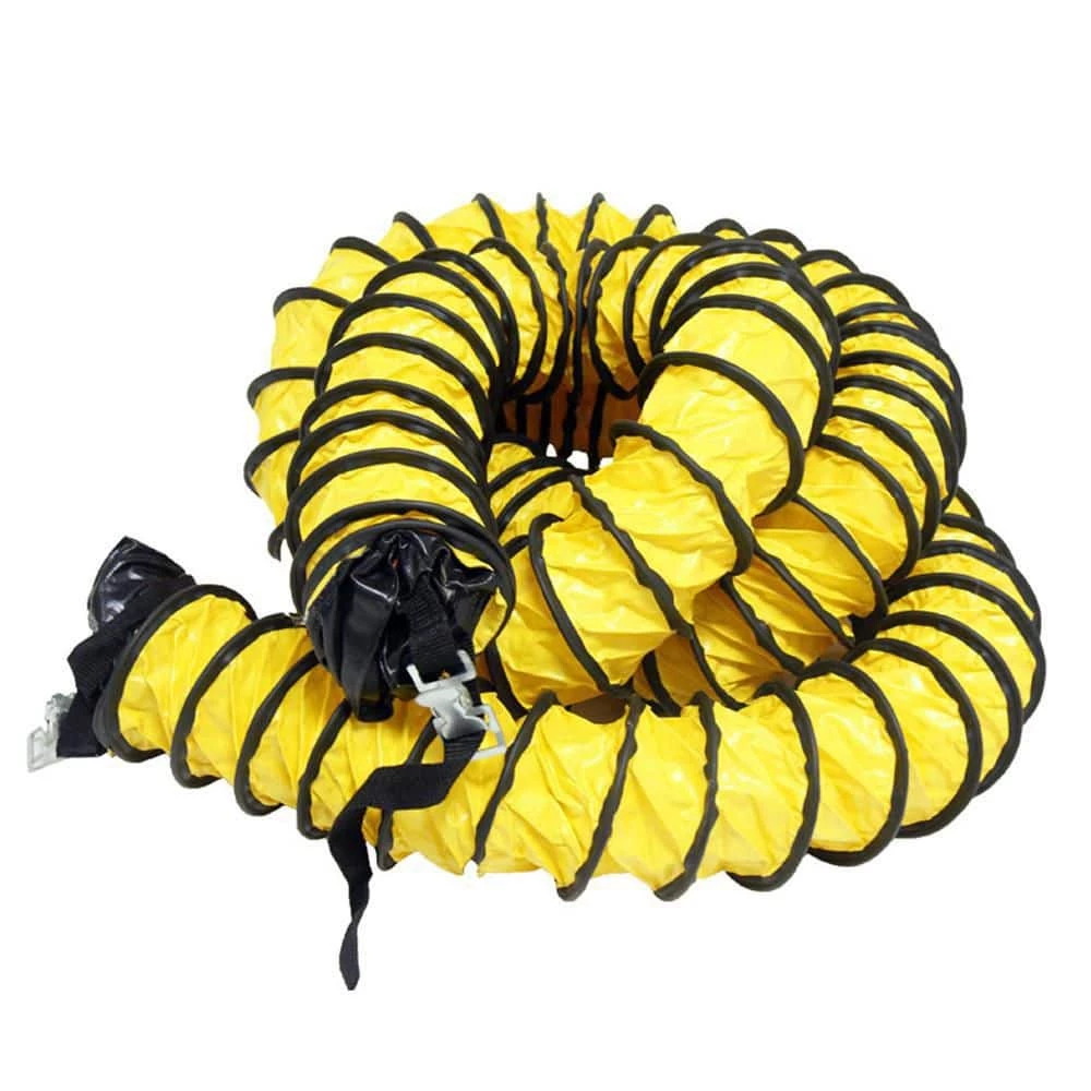 Rubber-Cal 8 in. D x 25 ft. Coil Flexible Ducting Air Ventilator Yellow 5 Rubber-Cal 8 in. D x 25 ft. Coil Flexible Ducting Air Ventilator Yellow - Image 3
