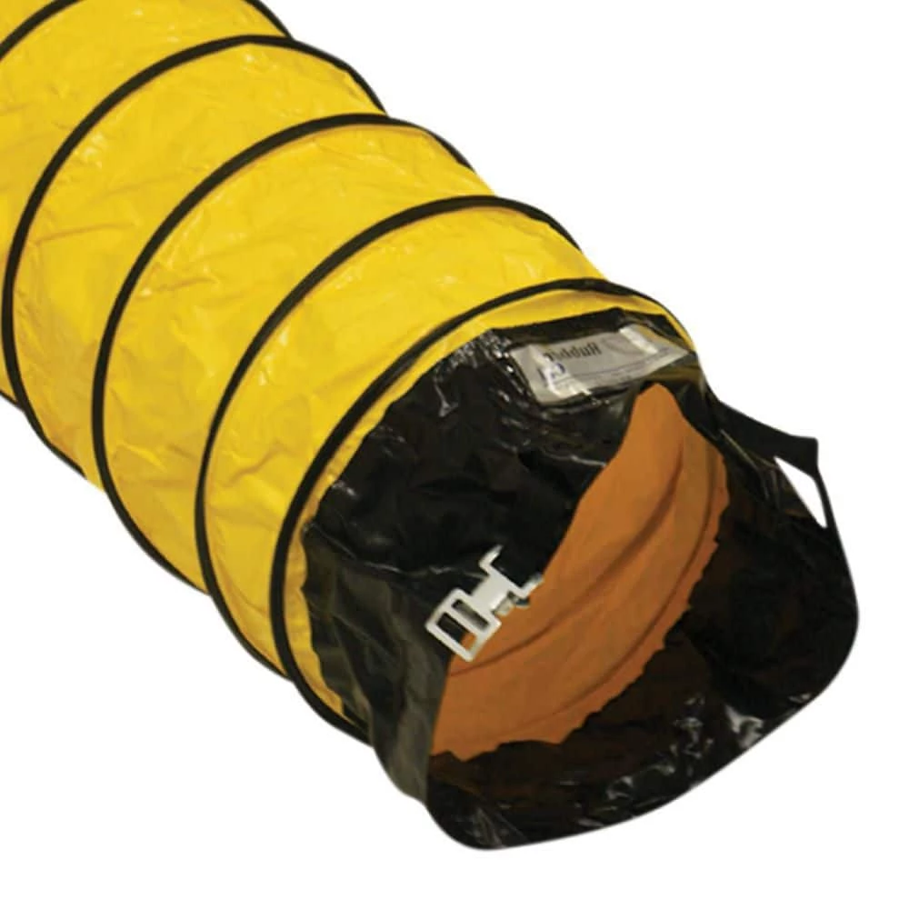 Rubber-Cal 8 in. D x 25 ft. Coil Flexible Ducting Air Ventilator Yellow 3 Rubber-Cal 8 in. D x 25 ft. Coil Flexible Ducting Air Ventilator Yellow