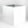 Vasesource Cube 20 in. x 20 in. x 20 in. White Shiny Fiberglass Square 2 Vasesource Cube 20 in. x 20 in. x 20 in. White Shiny Fiberglass Square -Outlet Vasesource Store shiny white vasesource plant pots fsq2020whs 64 1000