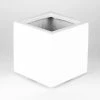 Vasesource 8 in. x 8 in. Shiny White Square Planter 1 Vasesource 8 in. x 8 in. Shiny White Square Planter -Outlet Vasesource Store shiny white vasesource plant pots fsq888whs 64 1000