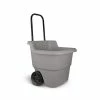 Suncast 2 cu.ft. Portable Plastic Gray Garden Cart