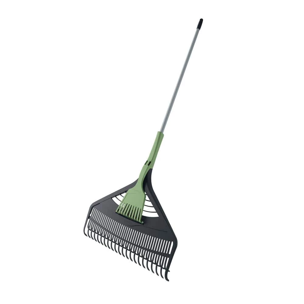 Suncast 26 in. Poly Double Tine Leaf Rake with Detachable Hand Rake 3 Suncast 26 in. Poly Double Tine Leaf Rake with Detachable Hand Rake