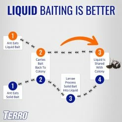 TERRO 2 oz. Indoor Liquid Ant Killer -Outlet Vasesource Store terro bug killer spray t200 12 44 1000