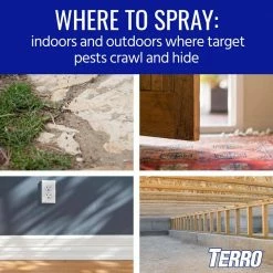 TERRO 16 oz. Spider Killer Aerosol Spray 13 TERRO 16 oz. Spider Killer Aerosol Spray -Outlet Vasesource Store terro bug killer spray t2302 6 fa 1000