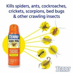 TERRO 16 oz. Spider Killer Aerosol Spray (2-Pack) 10 TERRO 16 oz. Spider Killer Aerosol Spray (2-Pack) -Outlet Vasesource Store terro bug killer spray t23026vb2 4f 1000