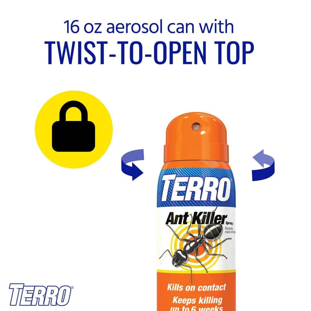 TERRO 16 oz. Ant Killer Aerosol Spray 7 TERRO 16 oz. Ant Killer Aerosol Spray - Image 5