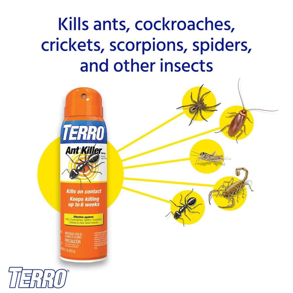 TERRO 16 oz. Ant Killer Aerosol Spray 4 TERRO 16 oz. Ant Killer Aerosol Spray - Image 2